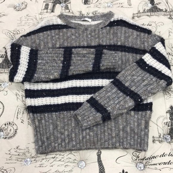 BRUNELLO CUCINELLI Sequin Stripe Sweater - Picture 7 of 15